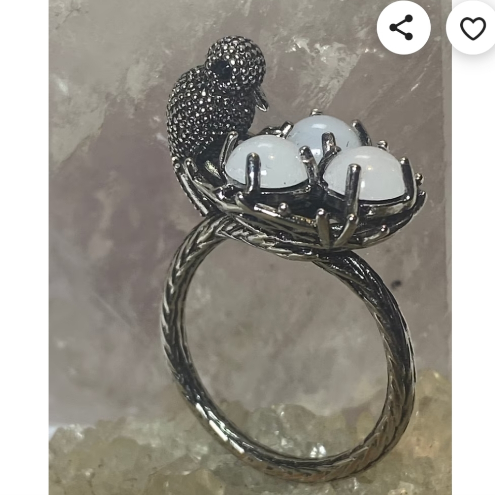 ♥️NWT Mama Bird Silver ring. 9